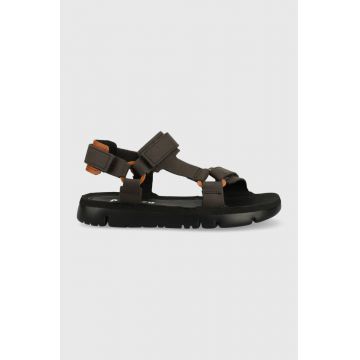 Camper sandale de piele Oruga Sandal barbati, culoarea maro, K100416.021