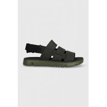 Camper sandale de piele Oruga Sandal barbati, culoarea negru, K100470.013