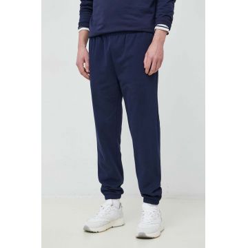 GAP pantaloni de trening culoarea albastru marin, neted