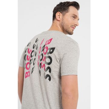 Tricou de bumbac cu logo pe spate Tee7