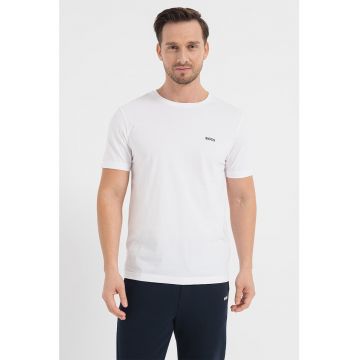 Tricou de bumbac cu logo pe spate Tee7