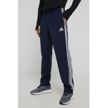 adidas pantaloni GK8981 barbati, culoarea albastru marin