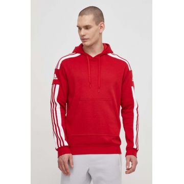 adidas Performance bluză HC6282 bărbați, culoarea roșu, cu imprimeu  HC6282