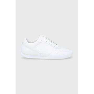 Boss ghete de piele culoarea alb