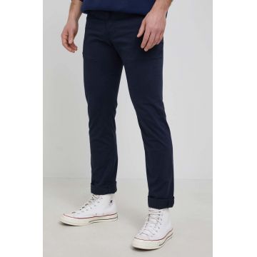 Levi's pantaloni 511 barbati, culoarea albastru marin, drept