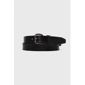 Sisley curea de piele barbati, culoarea negru