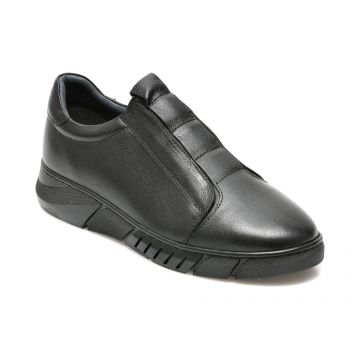 Pantofi BRAVELLI negri, 13054, din piele naturala