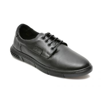 Pantofi BRAVELLI negri, 55602, din piele naturala