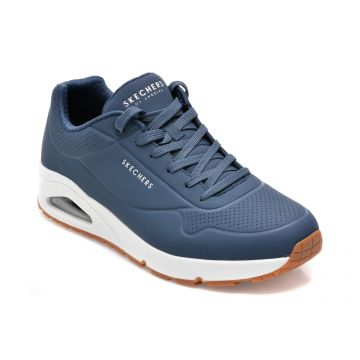 Pantofi sport SKECHERS bleumarin, UNO, din piele ecologica