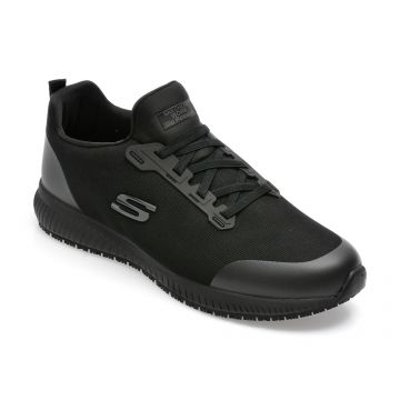 Pantofi sport SKECHERS negri, SQUAD SR , din material textil