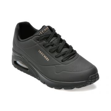 Pantofi sport SKECHERS negri, UNO, din piele ecologica