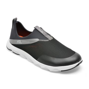 Pantofi CLARKS negri, ATL COAST MOC 01-T, din material textil