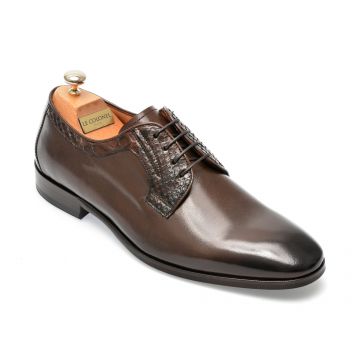 Pantofi LE COLONEL maro, 48711, din piele naturala