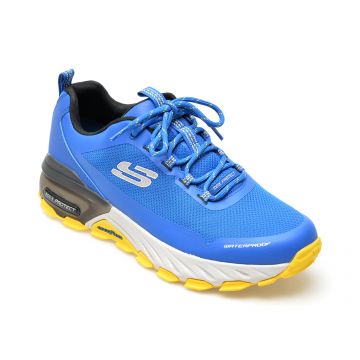 Pantofi sport SKECHERS albastri, MAX PROTECT, din material textil