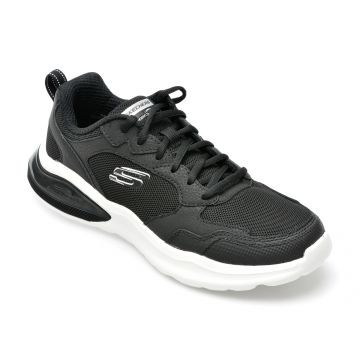 Pantofi sport SKECHERS negri, AIR CUSHIONING, din material textil