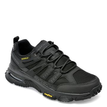 Pantofi sport SKECHERS negri, SKECH-AIR ENVOY, din material textil si pvc