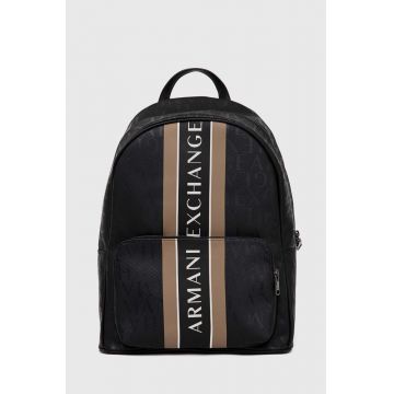 Armani Exchange rucsac barbati, culoarea negru, mare, modelator