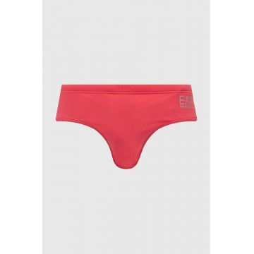 EA7 Emporio Armani costum de baie culoarea roz