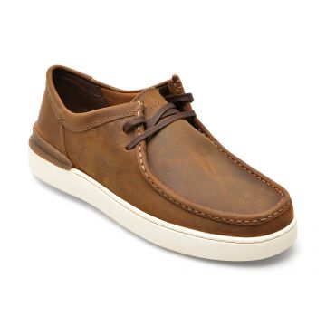 Mocasini CLARKS maro, COURTLITEWALLY 02-N, din piele naturala