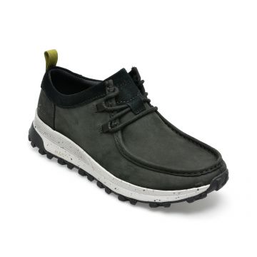 Mocasini CLARKS negri, ATL TREK WALLY 01-2, din nabuc