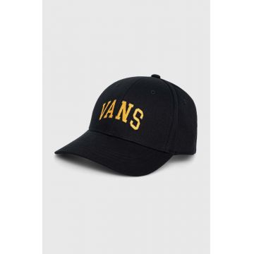 Vans șapcă de baseball din bumbac culoarea negru, cu imprimeu