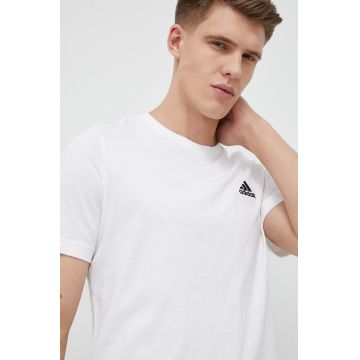 adidas tricou din bumbac culoarea alb, uni IC9286