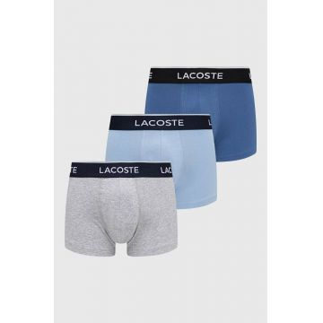 Lacoste boxeri 3-pack barbati, culoarea albastru marin 5H3389-NUA