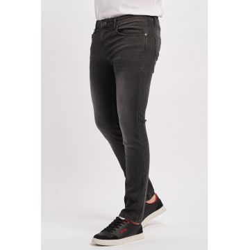 Blugi slim fit cu talie joasa