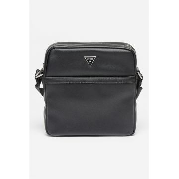 Geanta crossbody de piele ecologica cu logo