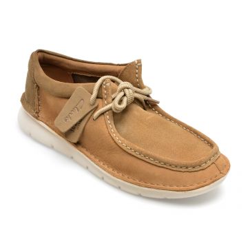 Mocasini CLARKS maro, COLEHILL EASY B2-2, din nabuc