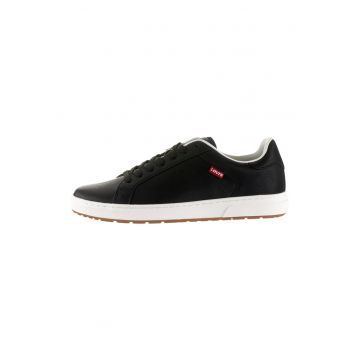 Pantofi sport low-top de piele ecologica cu aplicatie logo discreta