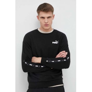 Puma bluza barbati, culoarea negru, cu imprimeu