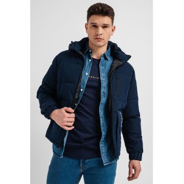 Jack & Jones - Geaca matlasata cu gluga Otto