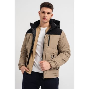 Jack & Jones - Geaca matlasata cu gluga Otto