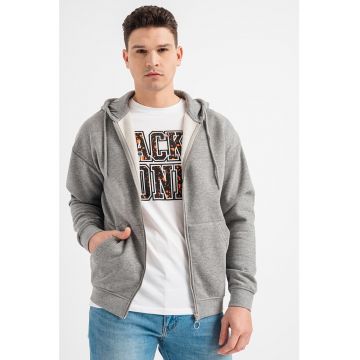 Jack & Jones - Hanorac cu fermoar si snur