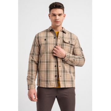 Jack & Jones - Jacheta-camasa cu buzunare pe piept Ben