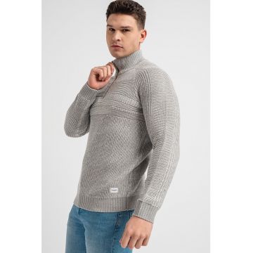 Jack & Jones - Pulover cu fenta cu fermoar