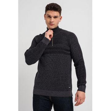 Jack & Jones - Pulover cu fenta cu fermoar