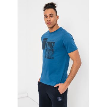 Tricou din bumbac cu imprimeu logo