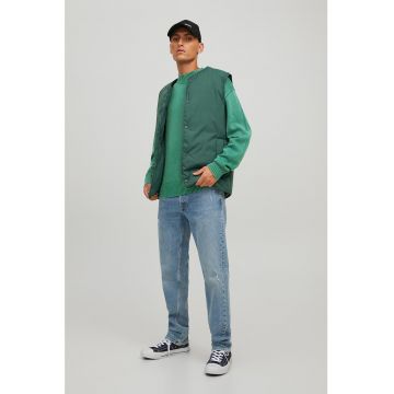 Jack & Jones - Pulover de bumbac cu decolteu la baza gatului
