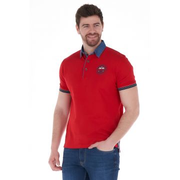 Tricou polo cu aplicatie logo