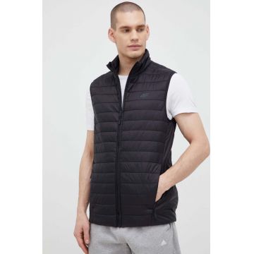 4F vesta barbati, culoarea negru, de tranzitie