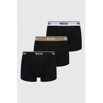 BOSS boxeri 3-pack barbati, culoarea negru