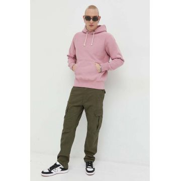 Champion bluza barbati, culoarea roz, cu glugă, melanj