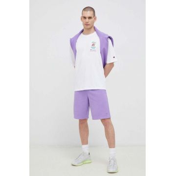 Champion tricou din bumbac culoarea alb, modelator