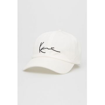 Karl Kani șapcă din bumbac culoarea alb, cu imprimeu KKMACCQ12121WHT-white