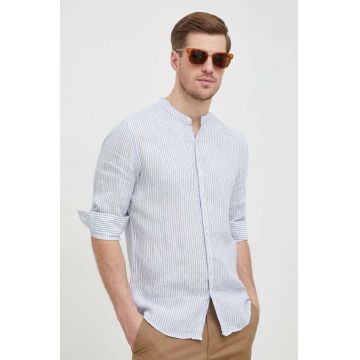 Michael Kors camasa de in cu guler stand-up, slim