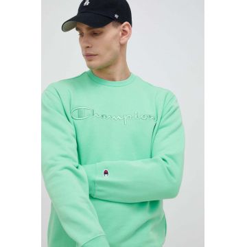 Champion bluza barbati, culoarea verde, cu imprimeu