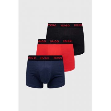 HUGO boxeri 3-pack barbati, culoarea negru