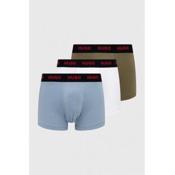 HUGO boxeri 3-pack bărbați, culoarea negru 50469766